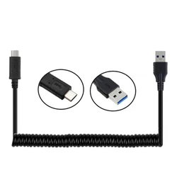 Cable USB-C Retráctil Macho a Macho de Alta Velocidad