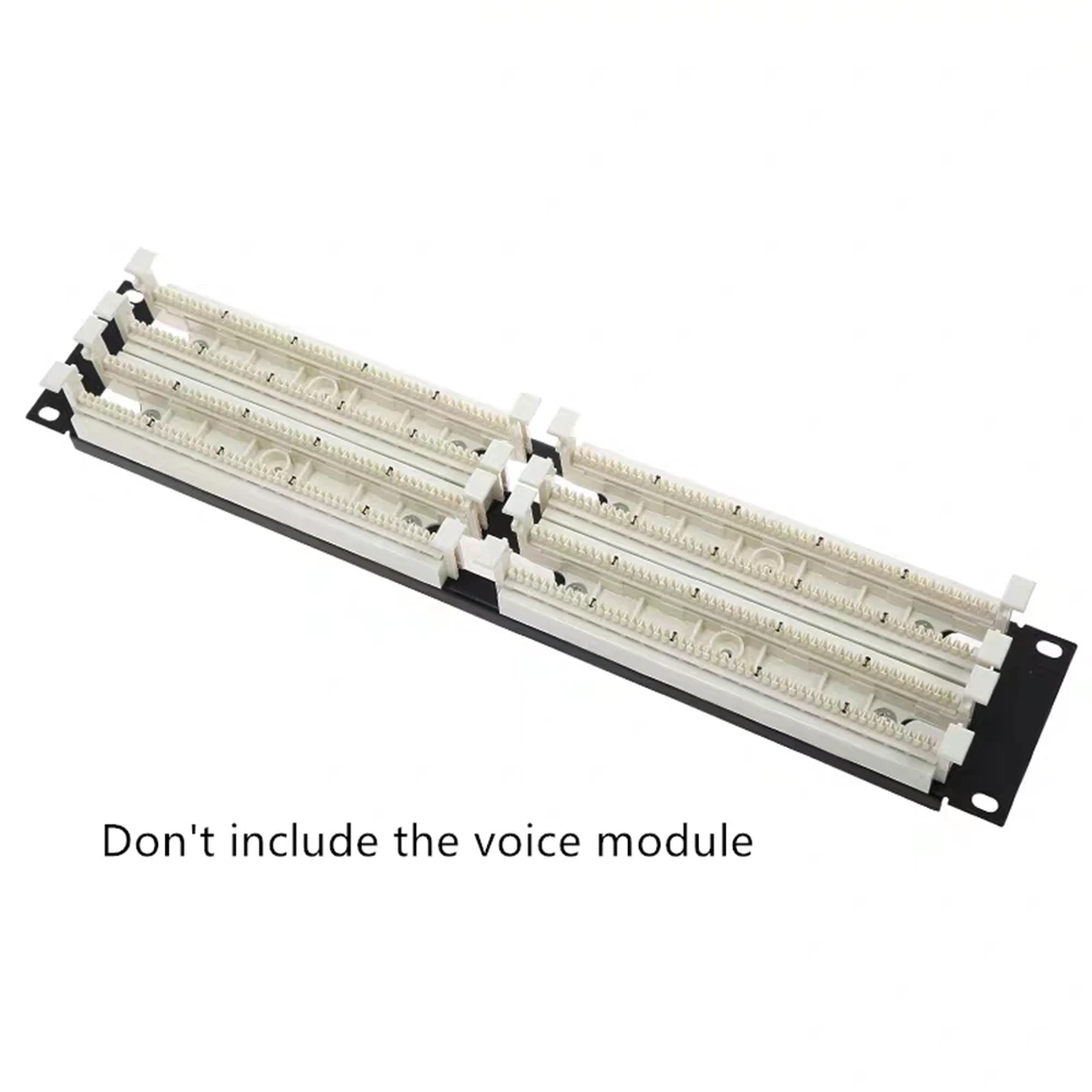 Marco de distribución 2U 110 para 100 pares de módulo de voz 110 panel de conexión para gabinete de 19" 2U 1,7 mm de espesor con tornillo ELINK - imagen 3