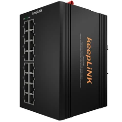 KeepLink Switch Industrial Gigabit PoE 16P IP40 DIN-Rail