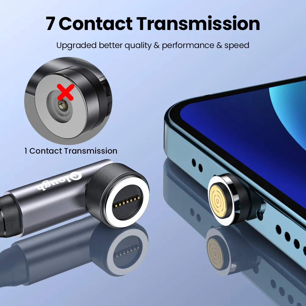 Elough 540 Cable magnético 3A Cable Micro USB tipo C de carga rápida para iPhone Xiaomi Samsung cargador magnético Cable de datos de teléfono - imagen 5