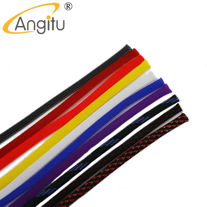 Angitu-Funda de Cable trenzado PET de 6mm, cubierta extensible de aislamiento, envoltura de alambre de nailon, más de 10 colores - imagen 2