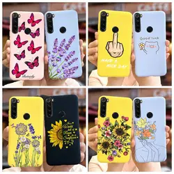 Para Xiaomi Redmi Note 8 funda Note 8T funda de silicona suave con dibujos de flores para Xiaomi Redmi Note 8t Note8 Pro 8Pro fundas Coque