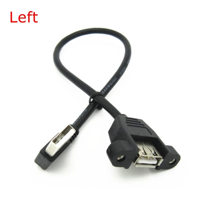 Cable de extensión de impresora con montaje en oreja, montaje de Panel hembra a USB B macho, ángulo izquierdo y derecho, arriba y abajo, USB 2,0 B - imagen 5