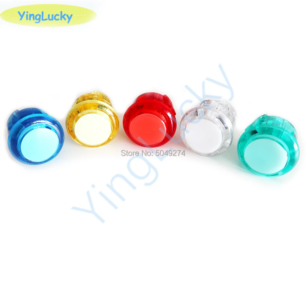 Botón LED transparente de Arcade, reemplazo de OBSF-30 SANWA OBSN-30, OBSC-30 para Raspberry pi, MAME, PC, juego Pandora, 30mm, 5V, 10 Uds. - imagen 4