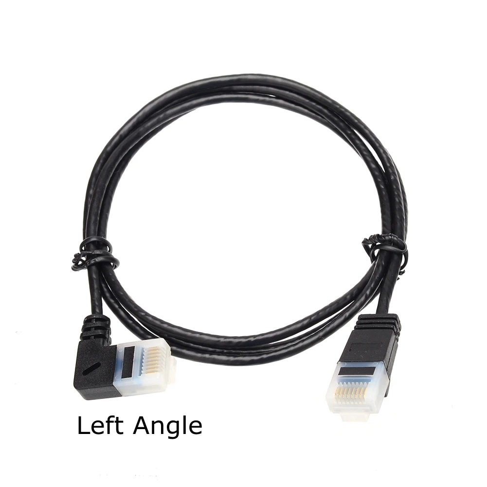 Cable Ethernet Cat6 RJ45 de ángulo recto, Cable de red UTP de 90 grados, Cat6a, Cables cortos Lan ultradelgados de 0,25 M, 1M, 2M, 3M, 5M - imagen 4