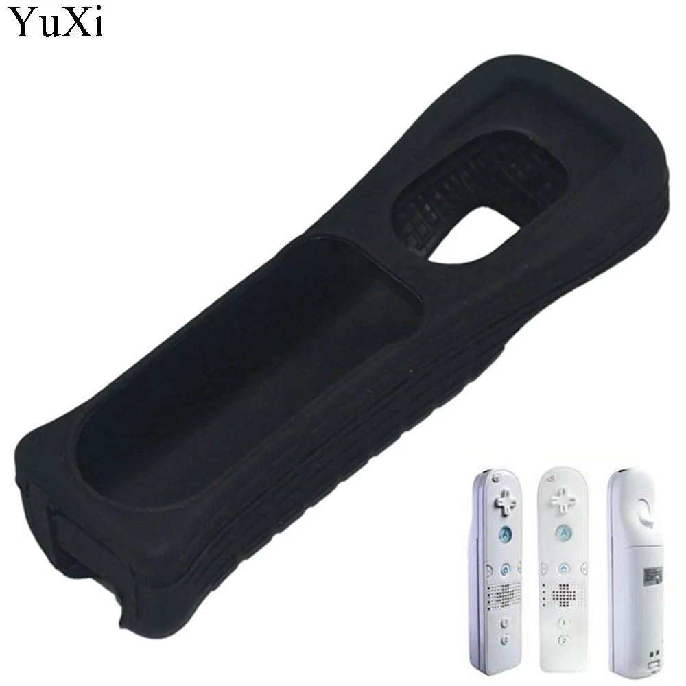 YuXi-funda protectora suave de silicona para Nintendo Wii, mando a distancia derecho, protección, carcasa de piel sin movimiento Plus