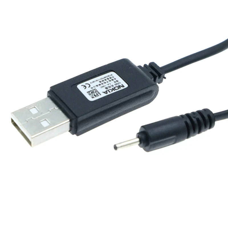 Cable de carga USB de 2mm de diámetro exterior de Pin pequeño, Cable de plomo a USB para Nokia 7360, N71, 6288, E72, alta velocidad, 1,3 m - imagen 4