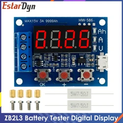 Probador de batería ZB2L3 Pantalla LED Digital para descarga