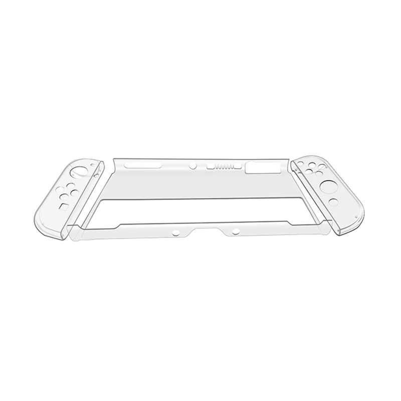 Conjunto de carcasa de cristal 8 en 1 para Switch OLED, película templada 9H, Stick Thumb, tapas para Joycon, cubierta protectora - imagen 2