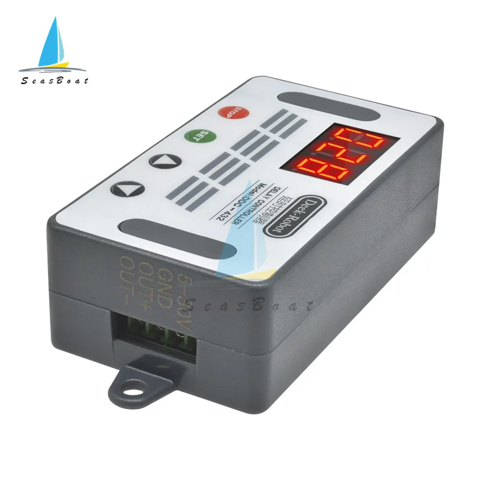 Controlador de retardo Digital LED, módulo de interruptor de retardo de temporizador de ciclo, disparador de relé de retardo de tiempo Dual MOS, CC de 5V-30V, 12V, 24V - imagen 4