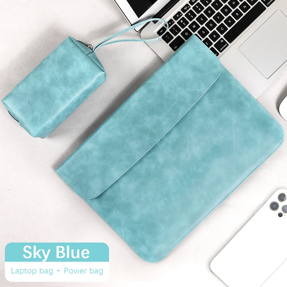 Para Macbook Air M1 funda para portátil 13,3 14 15 15,4 16 pulgadas bolsa para portátil 15 6 maletín para Macbook Air 13 funda para Macbook Pro 13 - imagen 2