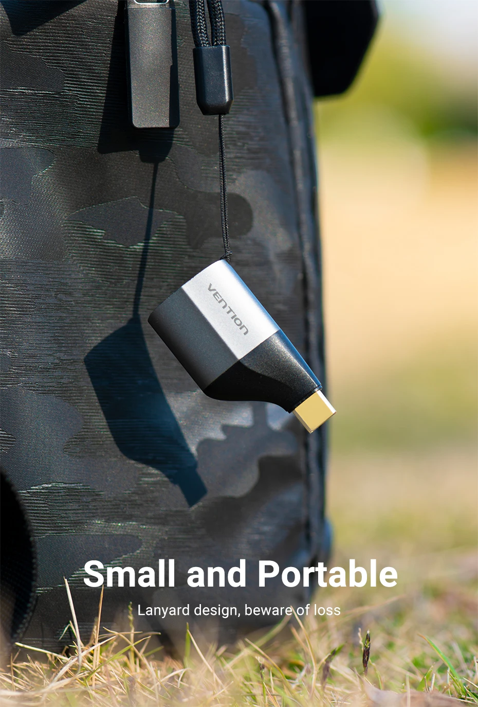 Adaptador USB C DisplayPort - Diseño pequeño y portátil