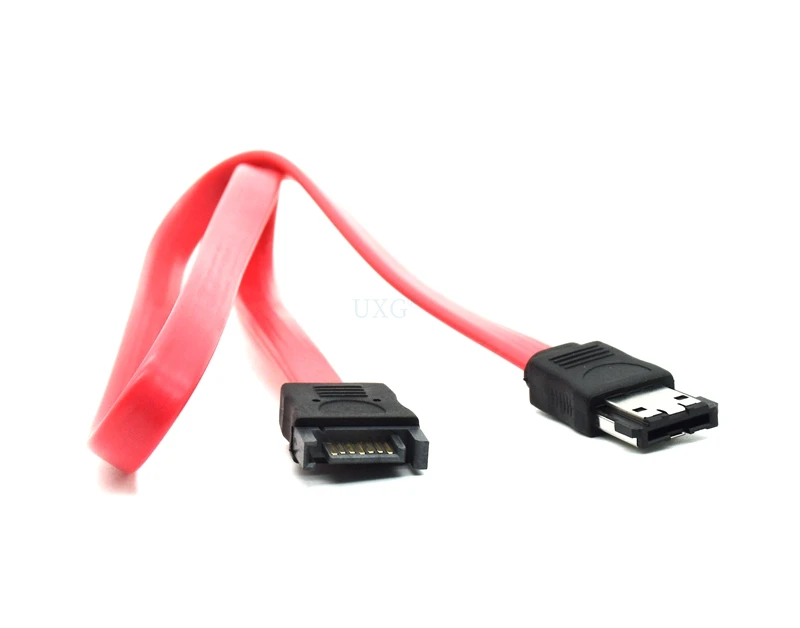 PS3 Disco duro SATA 7P macho a esata ESATA 7P Cable de extensión extensor hembra 40 cm - imagen 2