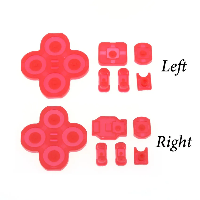 JCD Kit de almohadilla de botón conductora de goma de silicona izquierda derecha para controlador JoyCon Switch NS JoyCon - imagen 4