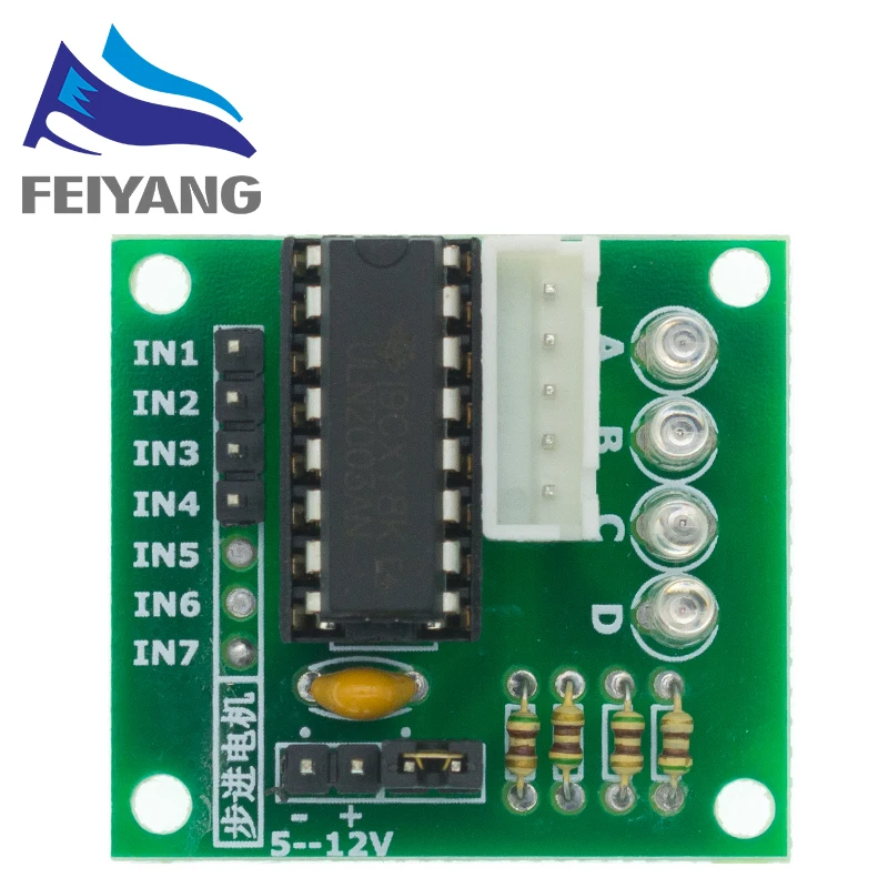 Motor paso a paso de 4 fases 28BYJ-48-5V + Placa de controlador ULN2003, motor paso a paso + Placa de controlador ULN2003 DaiDian - imagen 4