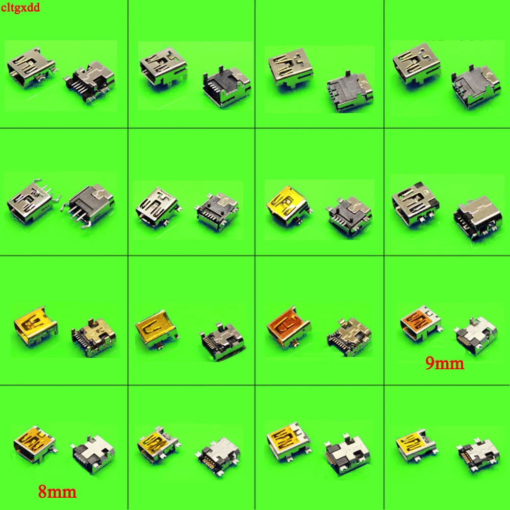 DIP SMD Mini USB 5p 8p 10p conector hembra 4 pie para carga USB Philips teléfono móvil MP3 MP4 HDD 5pin 8pin 10Pin - imagen 3