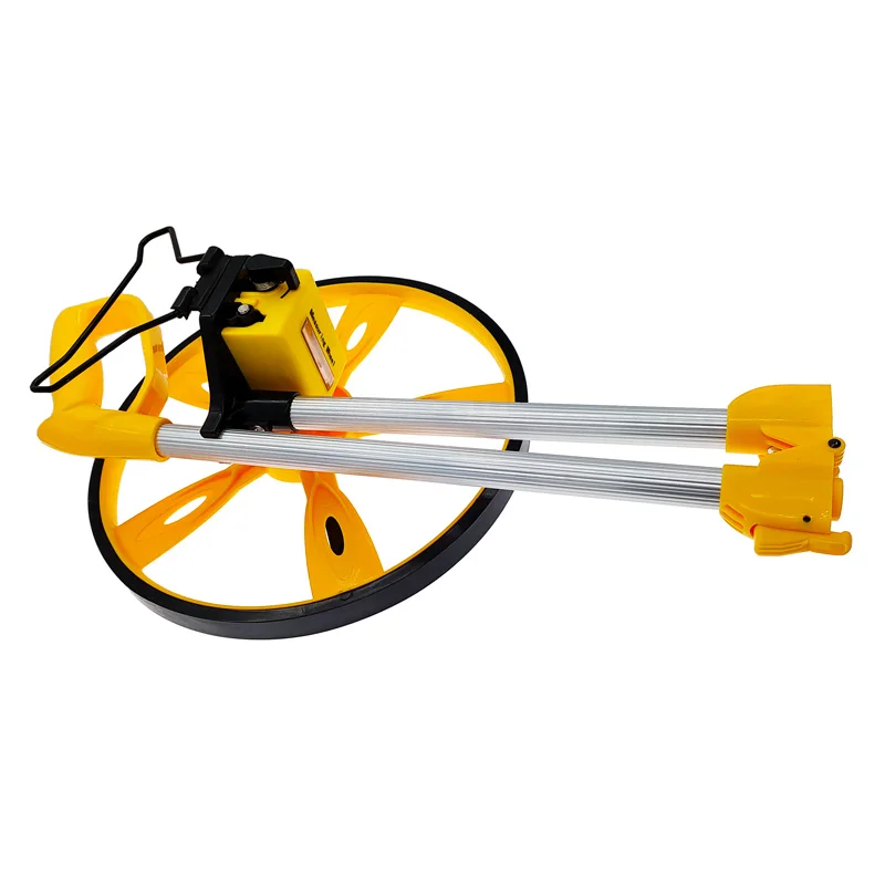 Medidor de distancia de rodillo de empuje manual de rueda larga, medición de distancia de ingeniería de rueda de rango mecánico, 0-9999m - imagen 5