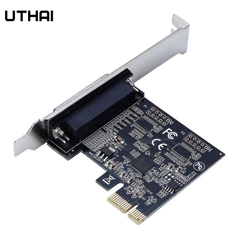 Adaptador de componente de ordenador UTHAI, Chip AX99100, tarjeta de puerto paralelo PCIe, tarjeta de puerto paralelo, tarjeta de expansión de impresora de 25 pines - imagen 2