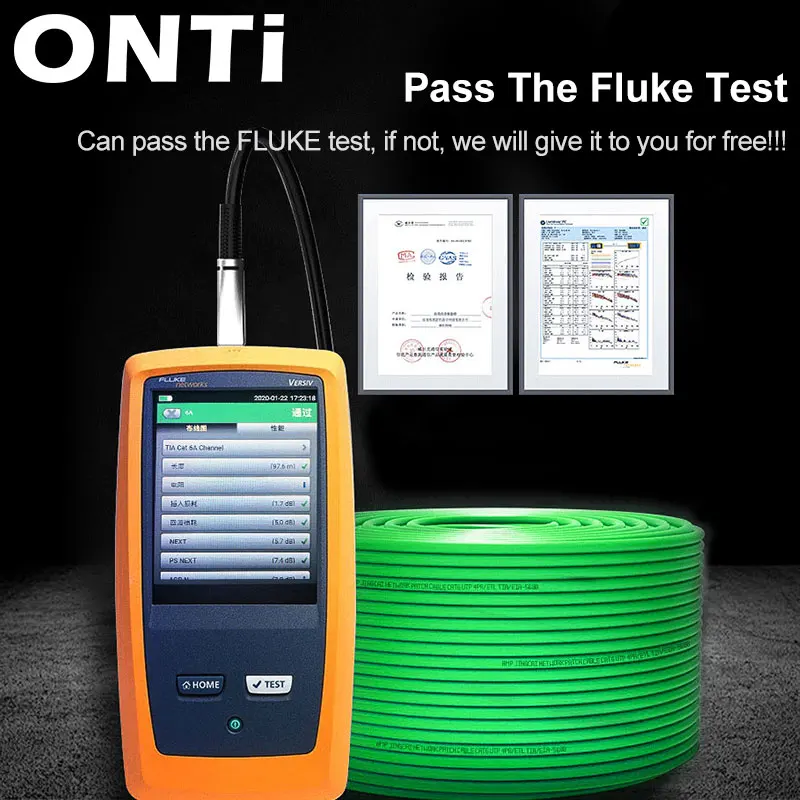 ONTi-RJ45 CAT8 CAT7 CAT6A Cable blindado S/FTP 22AWG 23AWG 4PR, cobre sin oxígeno LSZH ANSI TIA 568C.2-1 y ISO/IEC TR 11801 - imagen 2