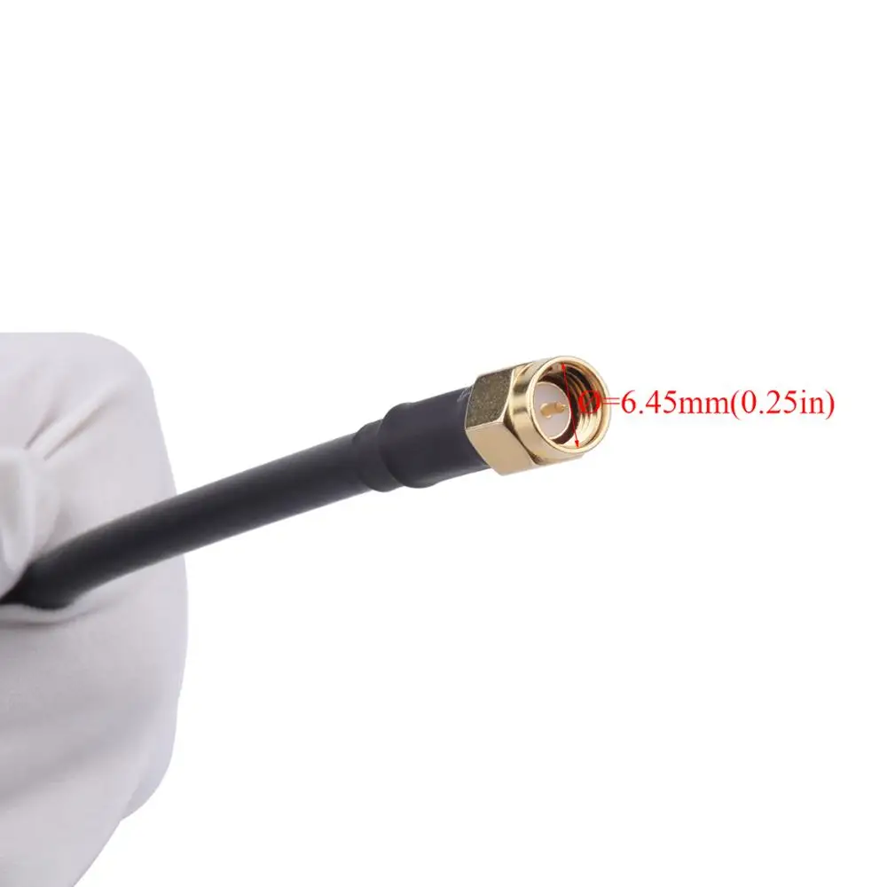 Cable Coaxial RF de baja pérdida RG58/50-3 de 1-5M, Cable de extensión SMA/N macho a macho para antenas celulares/WiFi y dispositivos de red inalámbricos - imagen 3