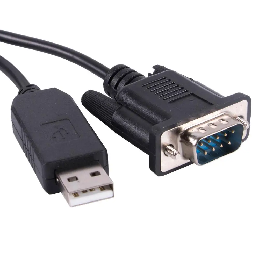 PL2303TA USB DB9 RS232 Serial Adaptador Macho Nulo Módem Cable Convertidor Cruzado - Vista principal del producto