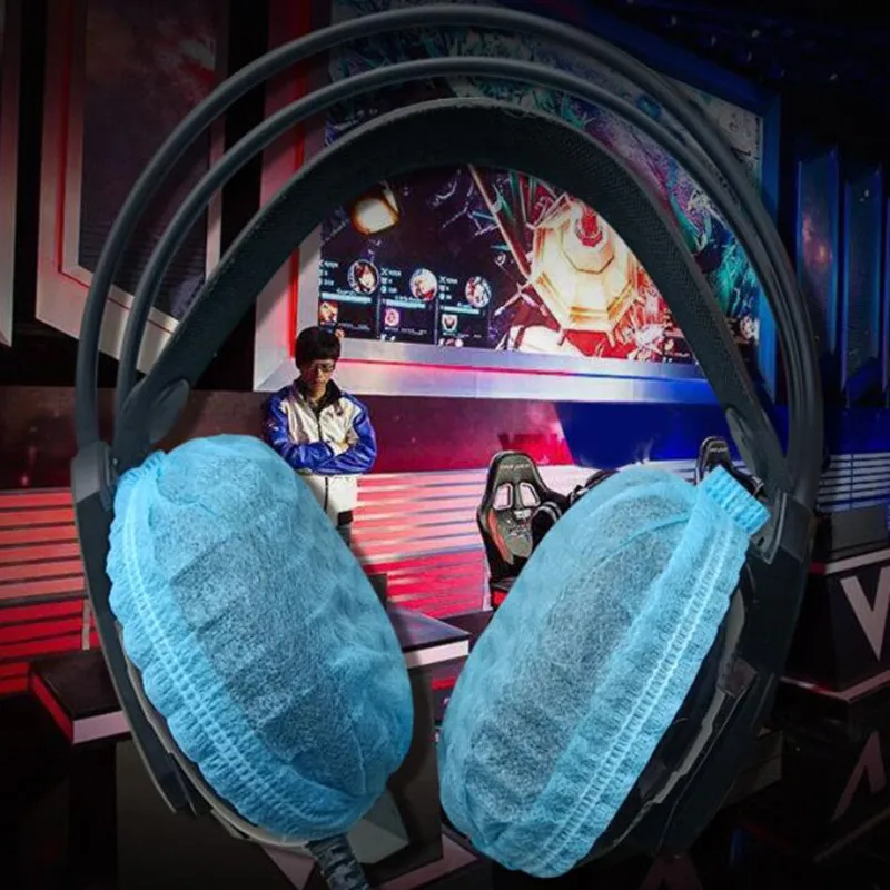 Fundas no tejidas para auriculares, almohadillas sanitarias desechables de repuesto para la mayoría de los auriculares, 100 ~ 11cm, 8,5 piezas - imagen 5