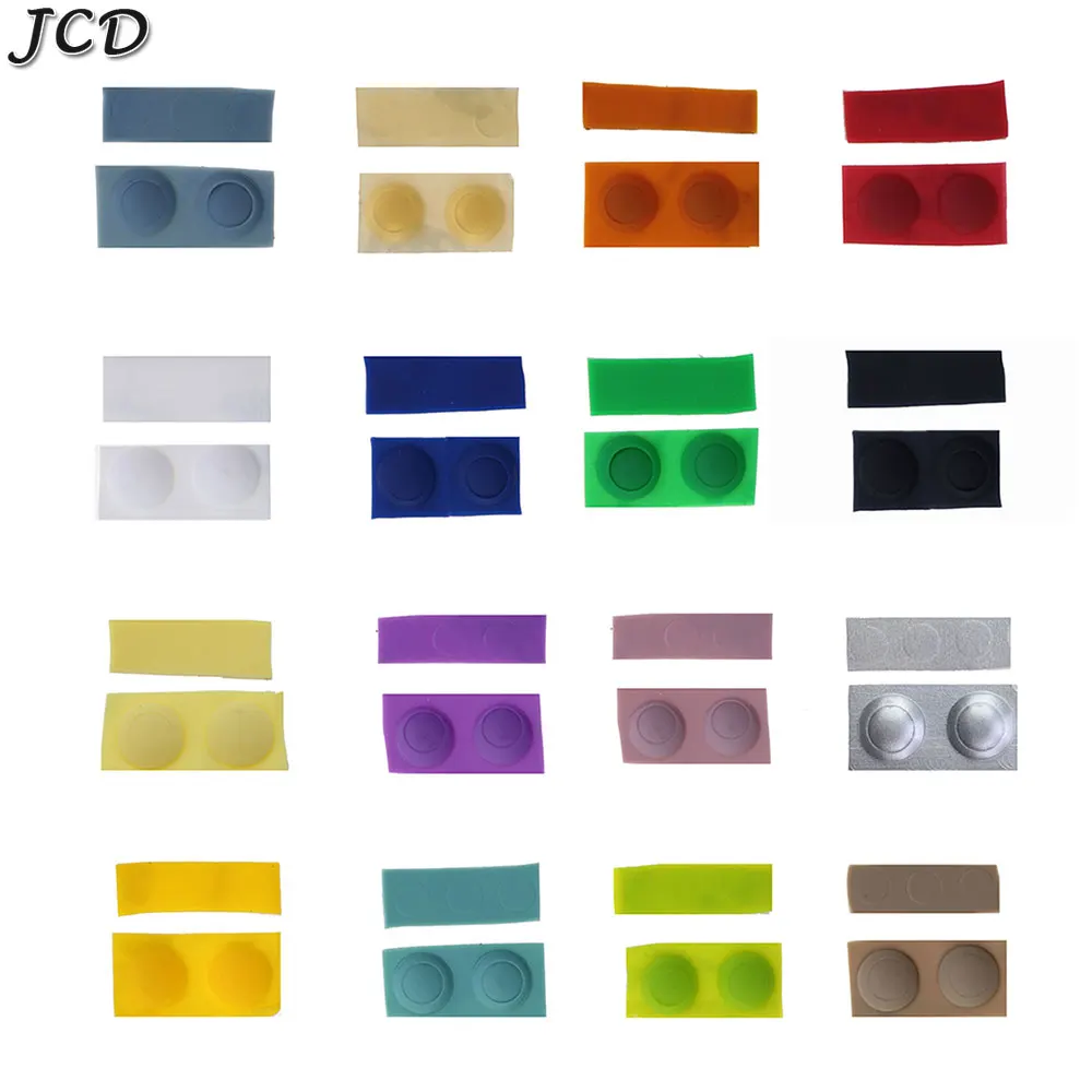 JCD-tornillo de repuesto para GBA SP, cubierta de tapón antipolvo, enchufe de goma para Gameboy Advance SP, carcasa de goma luminosa