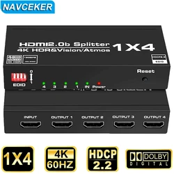 Splitter HDMI 1×2 4K 60Hz Dual Monitor