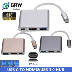 Adaptador USB-C a HDMI 4K Aluminum para MacBook Pro/Air