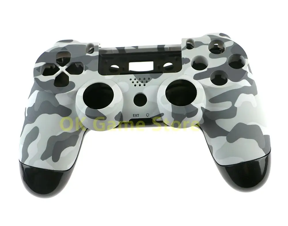 1 Juego de funda de camuflaje de carcasa completa para PS4 JDS 001 JDM 011 2,0 cubierta de carcasa frontal + trasera para controlador PS4 PlayStation4 - imagen 3