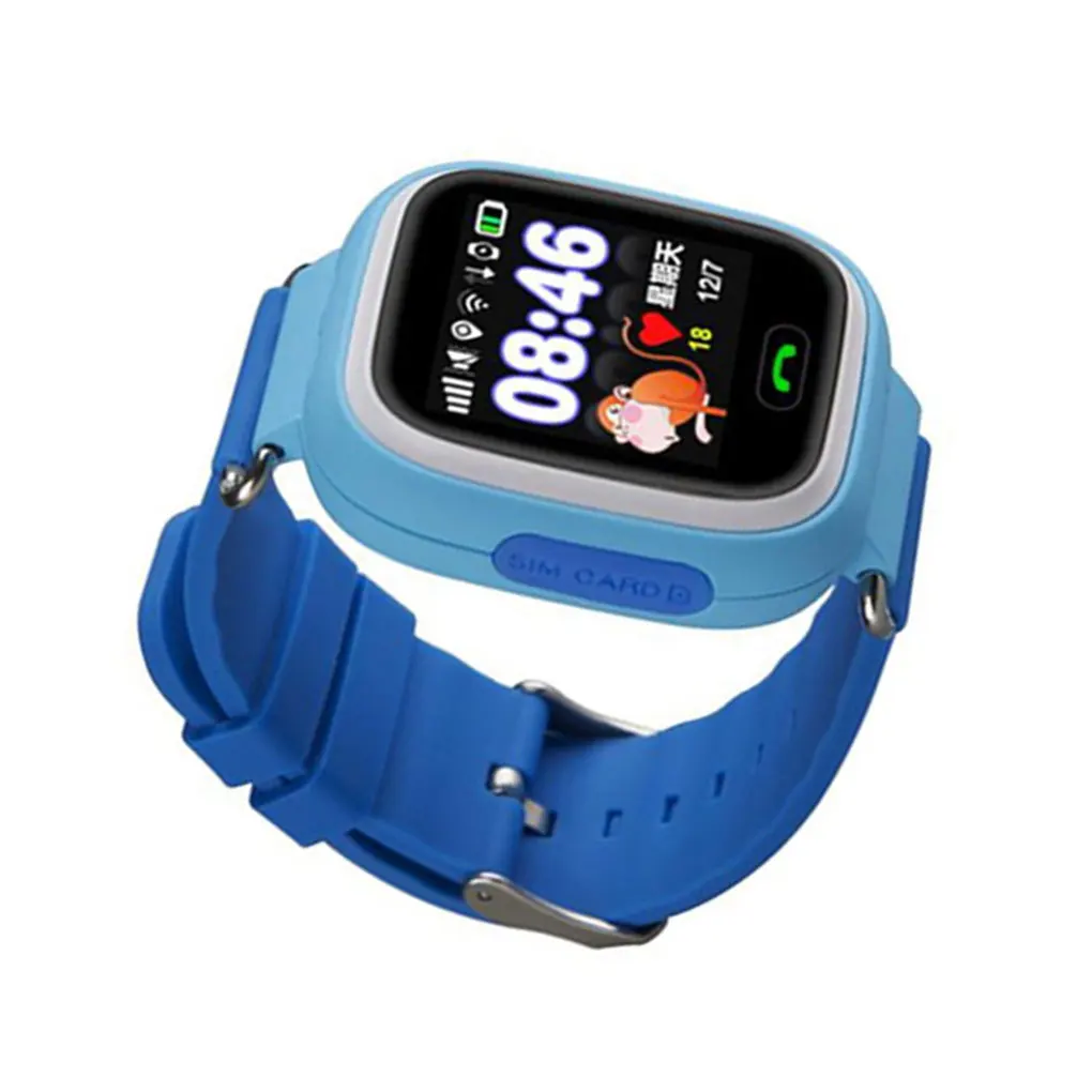 Reloj inteligente Q90 con GPS para niños, pulsera antipérdida para bebés, dispositivo de localización de llamadas SOS, rastreador - imagen 2