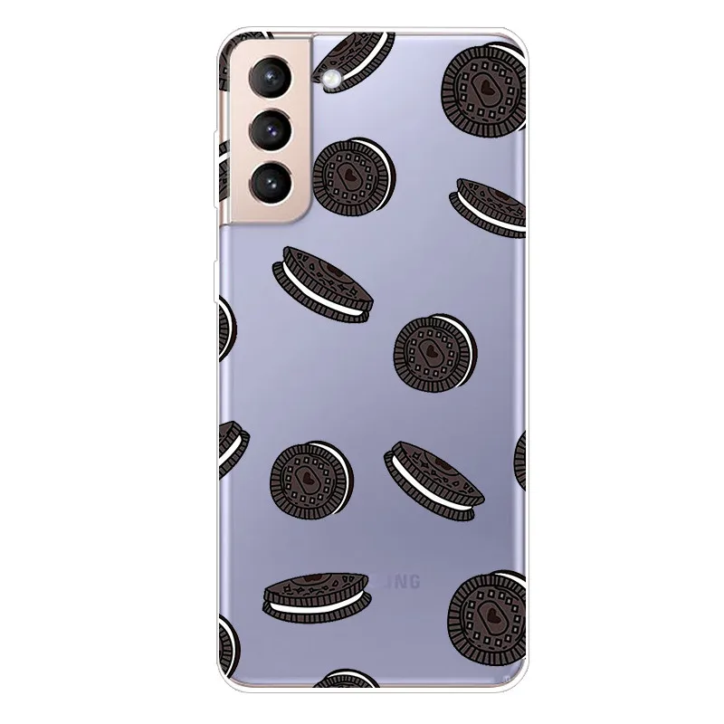 Funda transparente de silicona TPU para Samsung Galaxy S21 FE Ultra Plus 5G, carcasa suave de dibujos animados para Samsung S21FE 5G S 21 - imagen 4