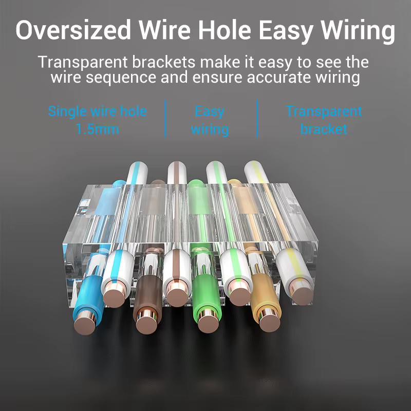 Vention Conector Cat7 RJ45 STP Oro - Cable Ethernet de Red Pro - imagen 2