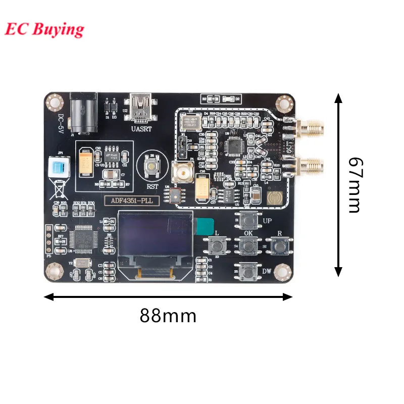 ADF4351 RF profesional 35M-4,4G módulo generador de señal preciso pantalla OLED Placa de desarrollo puerto USB sintetizador de frecuencia - imagen 5