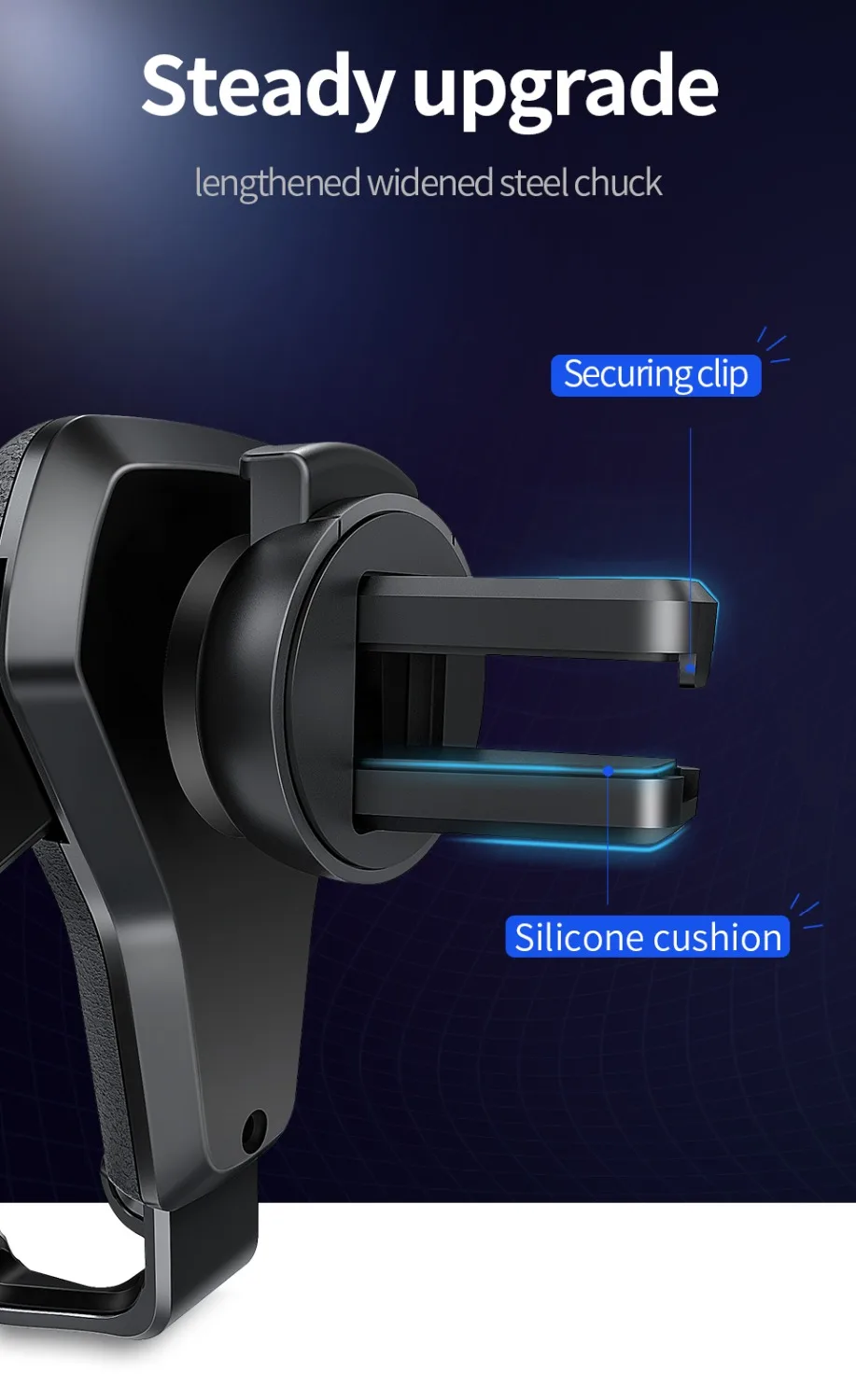 Soporte de gravedad para teléfono en el coche, montaje de Clip de ventilación de aire, soporte de teléfono móvil No magnético, soporte celular para iPhone X 7 - imagen 2