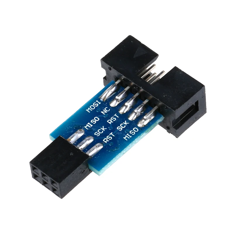 Placa adaptadora de 10 pines a 6 pines para AVRISP MKII USBASP STK500 USB ISP interfaz convertidor AVR