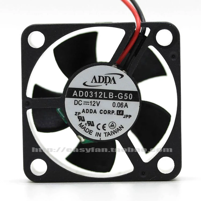 Miniventilador de refrigeración de doble bola, dispositivo de refrigeración pequeño con enrutador, 12V, 0.06a, AD0312LB-G50, original, 3010, 3cm, nuevo