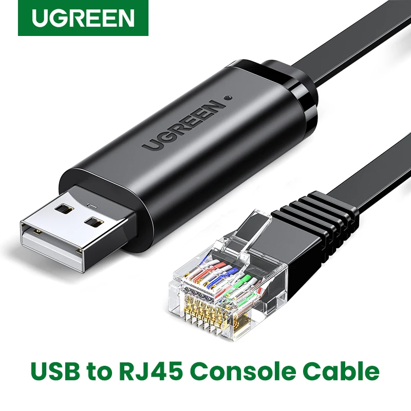 Ugreen-Cable USB a RJ45 para enrutador, convertidor de Cable de consola, serie RS232, 1,5 m, 8P8C