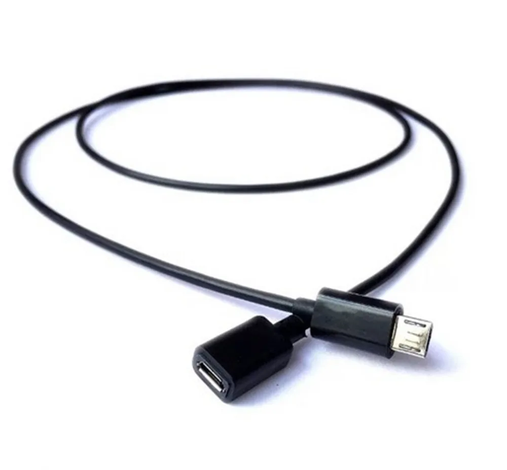 Alta calidad Micro USB 2,0 B 5pin macho a hembra M/F extensión cargador de datos Cable extensor 10cm 25cm 50cm 300cm - imagen 2