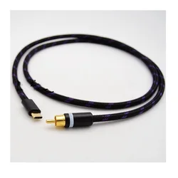 Cable USB-C a RCA Coaxial HiFi Portátil para Reproductor