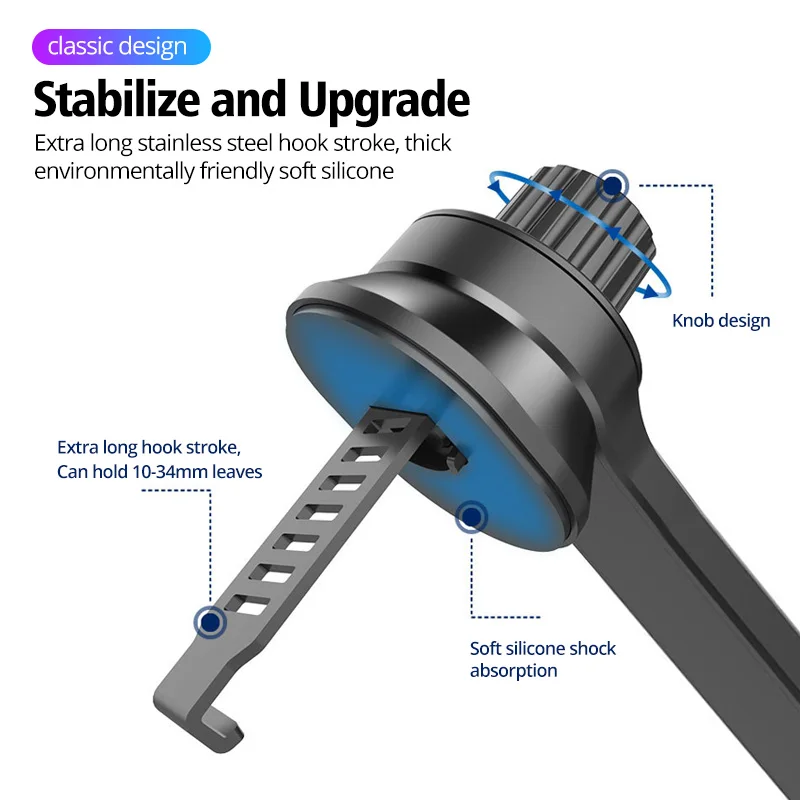 Clip de ventilación de aire con cabeza de bola de 17/15/13mm para soporte de teléfono de coche, gancho de salida de aire para coche, soporte magnético para teléfono móvil, soporte para teléfono por gravedad - imagen 5