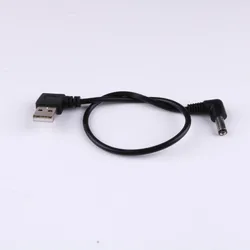 Cable USB 2.0 a Conector Cilíndrico 5.5/2.1 mm 5V Ángulo Derecho