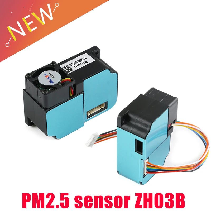 Módulo de sensor de polvo láser ZH03B PM2.5, detección de contaminación del aire de partículas, salida UART/PWM, datos precisos