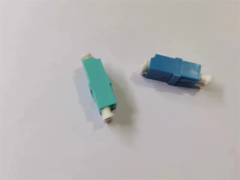 Adaptador LC 200 Uds con obturador duplex de alta densidad SM APC OM3 LC adaptador de fibra óptica dúplex acoplador de fibra óptica LC HD ELINK