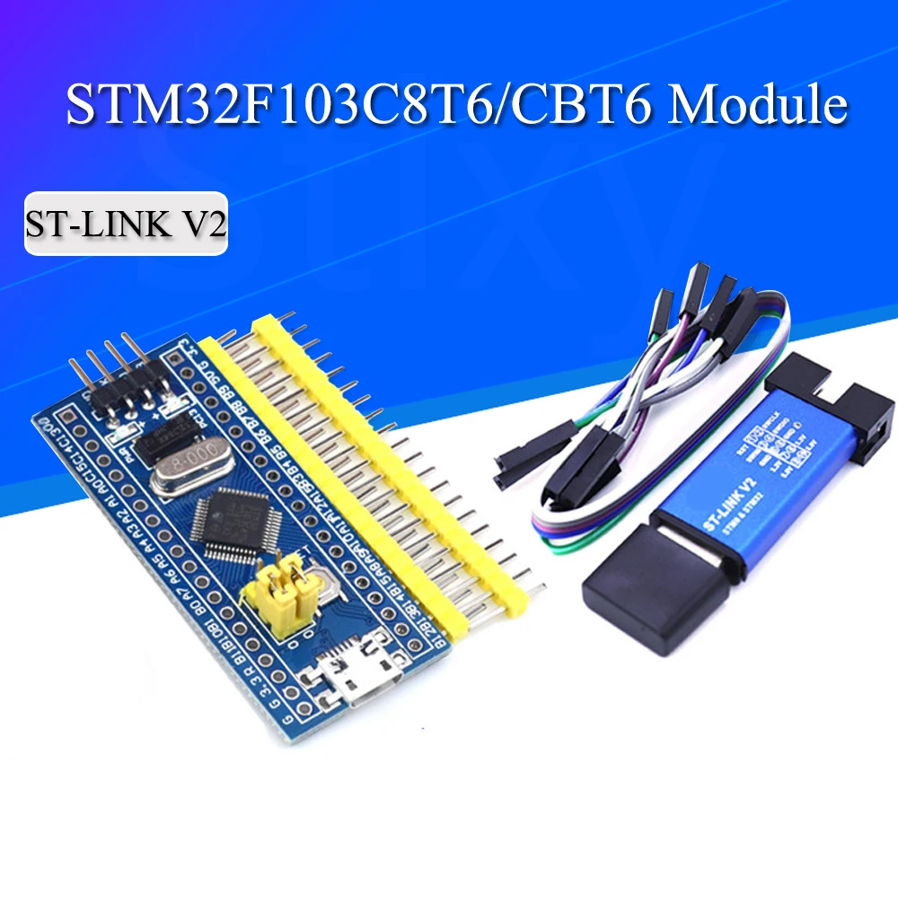 STM32F103C8T6 ARM STM32 Módulo de placa de desarrollo de sistema mínimo para Arduino DIY Kit st-link V2 Mini STM8 Simulador de descarga