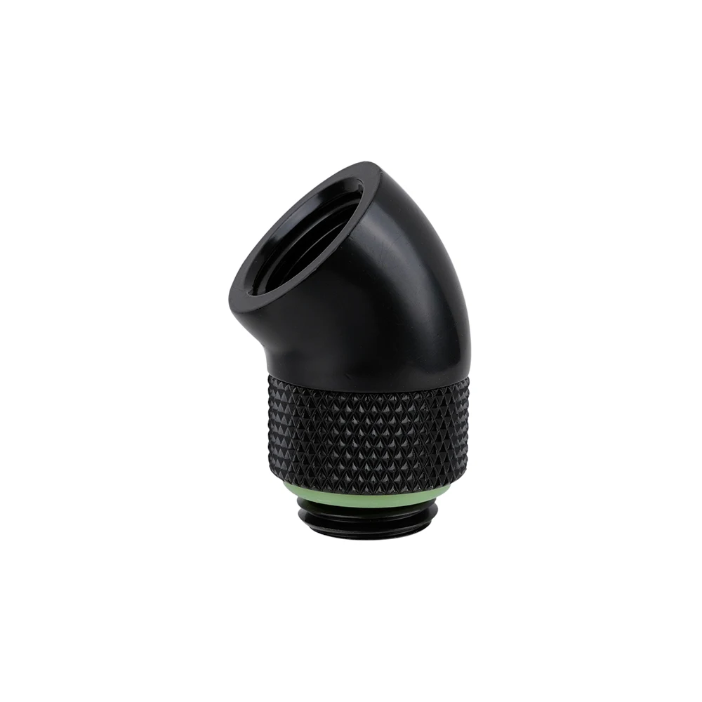 Barrow Accesorios giratorios de 45 grados G1/4 "Adaptador de computadora de refrigeración por agua oro negro blanco plata G1/4 '', TWT45-B01 - imagen 4