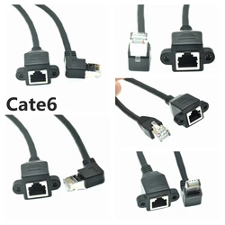 Cable RJ45 Cat6 Angular 90° Panel 8P8C Macho-Hembra