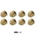 8PCS Gold
