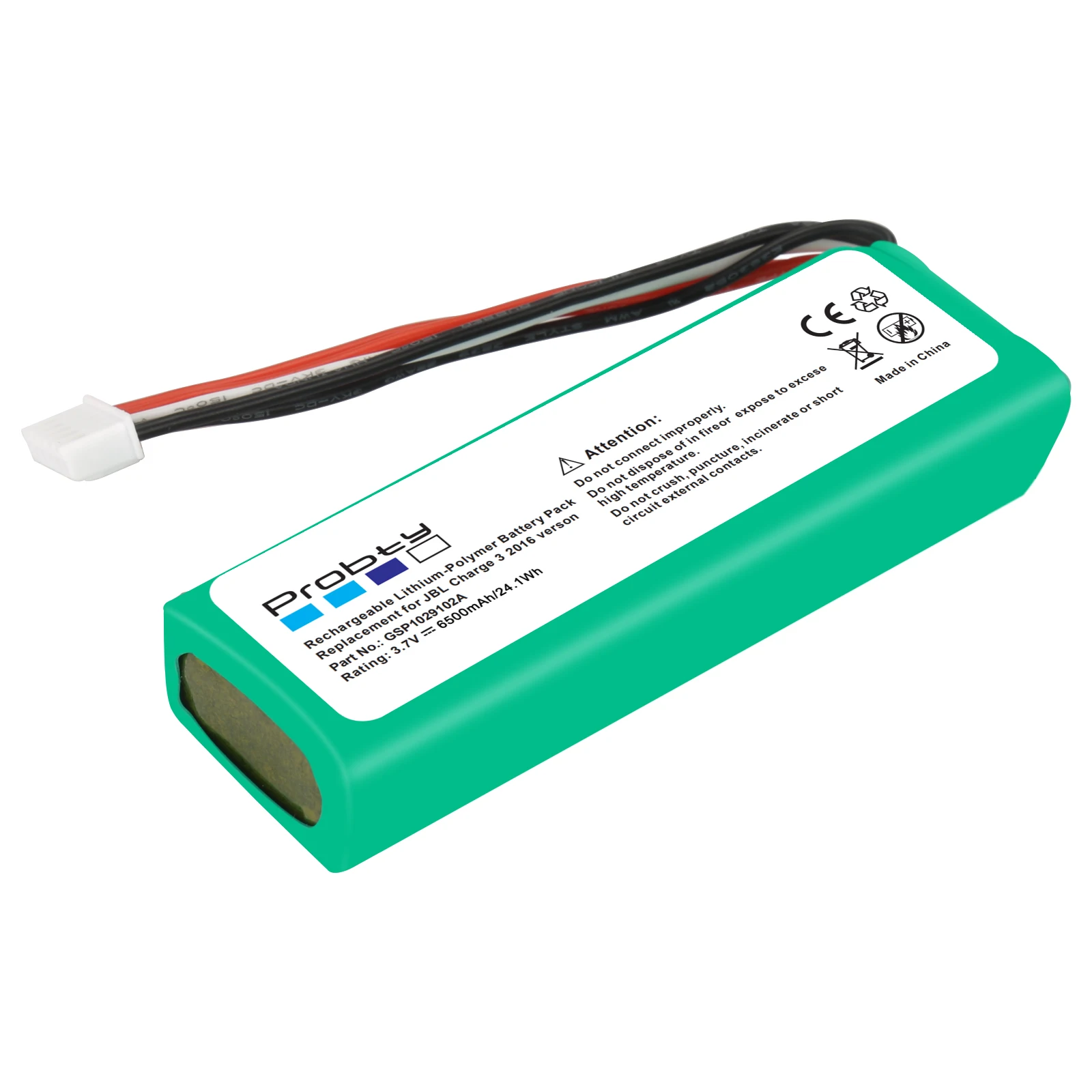 GSP1029102A para JBL Charge 3 6500mAh batería de altavoz de repuesto - imagen 2