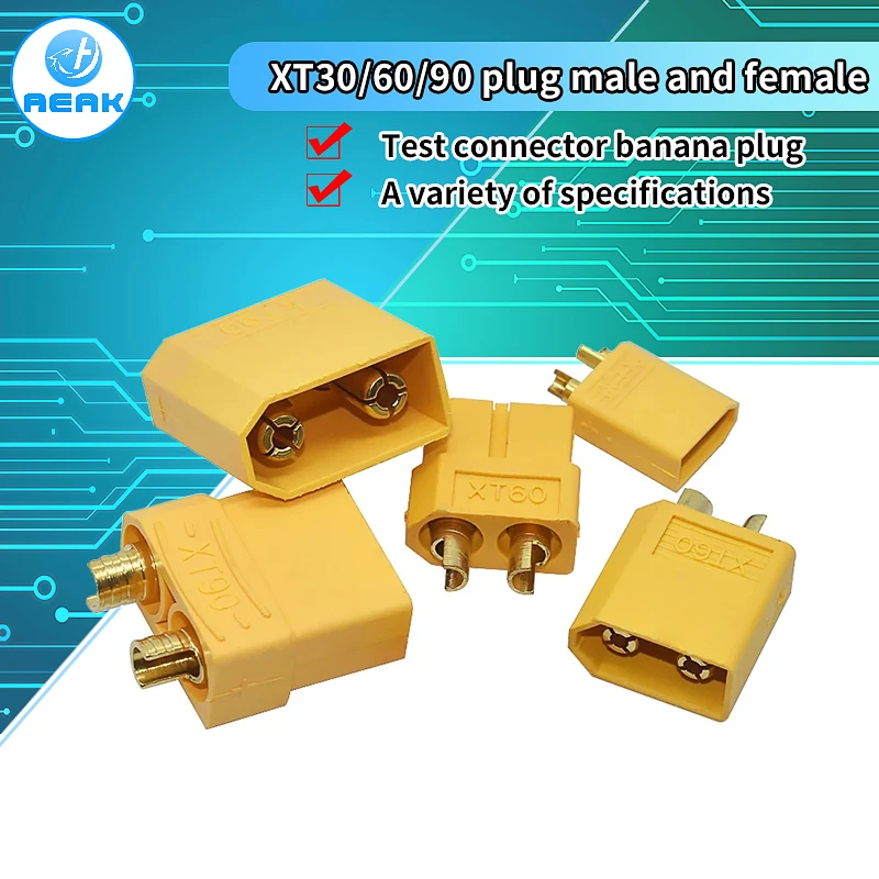 Conectores de bala macho y hembra para batería Lipo de control remoto, venta al por mayor, DIY, XT30, XT60, XT90, 1 par - imagen 2